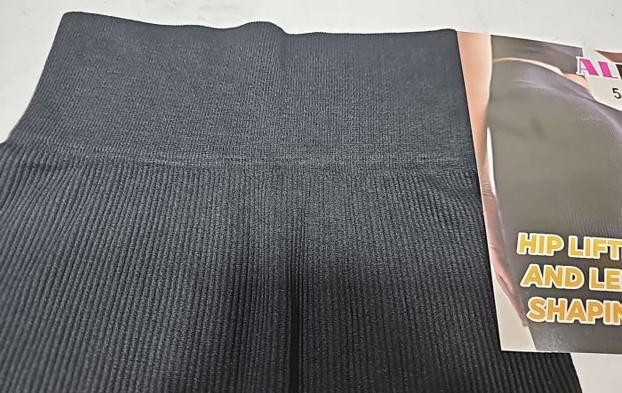 Треки /велосипедки "Алія" 5521 безшовні в рубчик +широкий пояс, р. S-XL-(44-48) -(чорні)