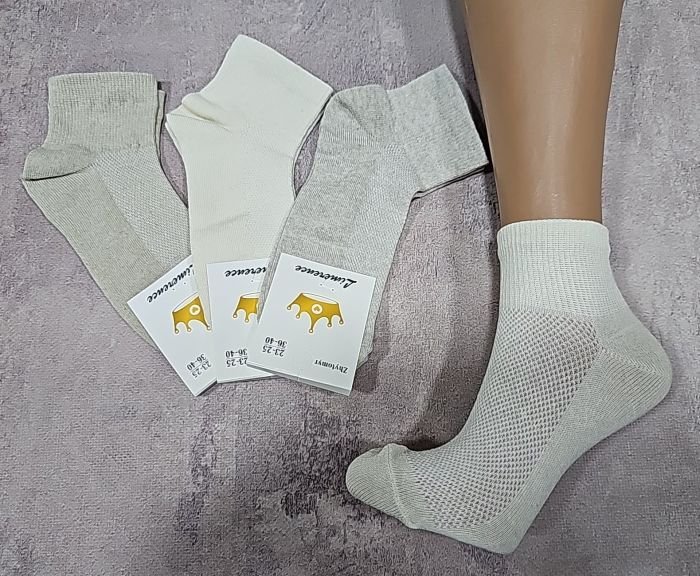 Шкарпетки Житомир "Limerence" 10-004 сітка жіночі, р. 36-40 -випадкове асорті -(сіточка -середні /молочно-кавовий мікс із широкою гумкою) -уп. 12 шт