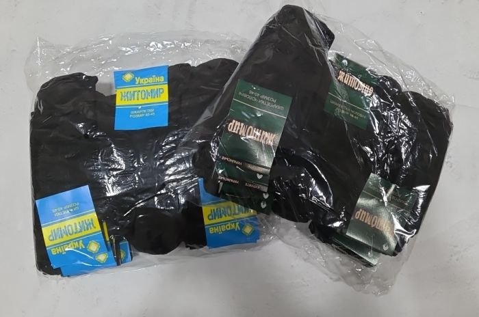 Шкарпетки Житомир "Преміум" 306-3 стрейч чоловічі, р. 40-45 /40-46 -(чорні -"класика"-стрейч) -уп. 12 шт