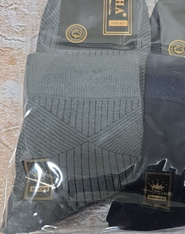 Шкарпетки "Корона" АY-170-4 стрейч /cotton чоловічі, р. 41-47 -асорті -(Однотонні/середні з рельєфним мікс візерунком з ромбів) -уп. 10 шт