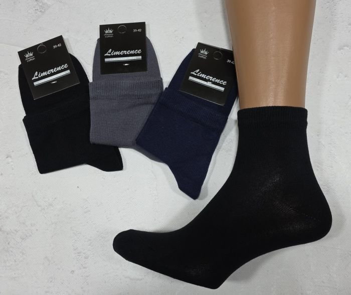 Шкарпетки Житомир "Limerence LUX" 735-2 cotton-стрейч чоловічі -(узбецька бавовна), р. 39-42, 43-45 -(асорті -середні -класика /-LUX -чол.) -уп. 12 шт