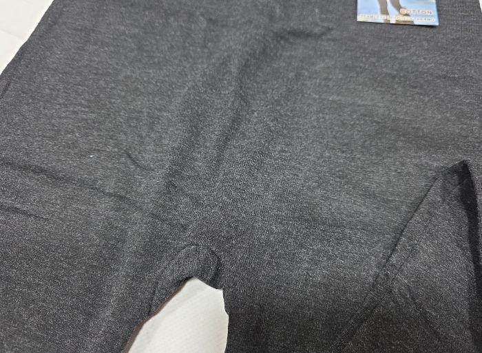 Лосини "JUJUBE" 936-W безшовні з бавовняним верхом на хутрі +широкий пояс, р. L/5xl-(46-50) -(Графітовий меланж)