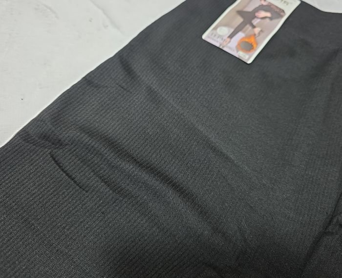 Лосини "Алия" С-04 безшовні в рубчик на байці, р. L/7XL-(46-50) -(чорні)