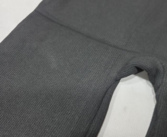 Лосини "Король" А-305 безшовні в рубчик на товстому хутрі з додаванням вовни, р. L/7XL-(48-52) -(чорні)