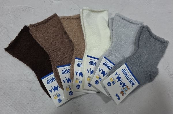 Шкарпетки Житомир "ХОМА-Master" 1921-21 дитячі трава-ворсинка, розмір за довжиною стопи: 12-14 -асорті -(дитячі -Травка -однотонні /випадковий мікс без вибору!) -уп. 12 шт