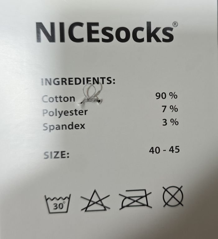 Шкарпетки "NiceSocks" B-725-N Чорні стрейч/ cotton чоловічі, р. 40-45 -(Чорні -cotton-Теніс +значок) -уп. 10 шт