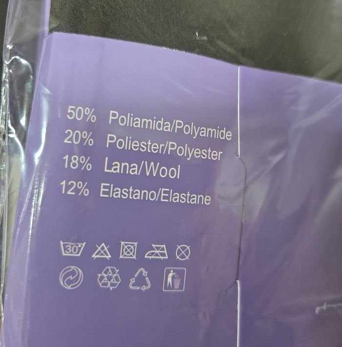 Колготки "Kenalin" 6031-3 на хутрі до стопи з імітацією капронових та з ефектом голих ніжок, щільність 2800D, р. М-2XL -(46-50 /2 шва) -(чорні)