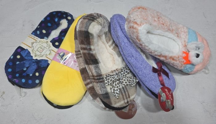 Тапки-чуні домашні TMG-7735 коротенькі утеплені на м'якій підошві, р. 36-41 -асорті -(Короткі -в упаковці різний випадковий мікс) -уп. 12 шт