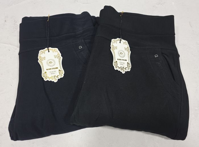 Лосини брючні "BLACK CYCLONE" В-318 на хутрі +спереду і ззаду кишені, р. 9XL-(54-56)