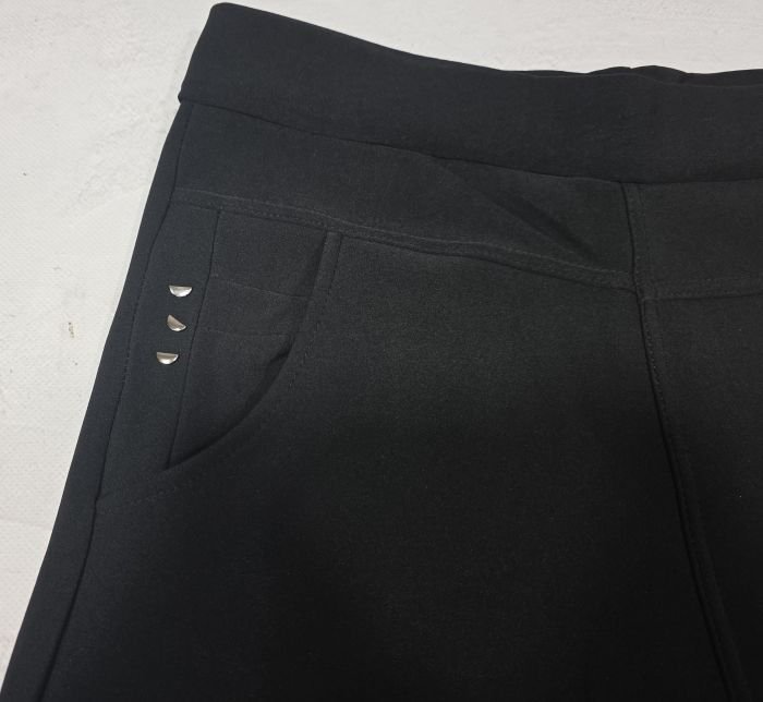 Лосини брючні "Ataлn" HTS-8231 на хутрі +спереду кишені, р. 7XL/8XL-(54-56) -(чорні)