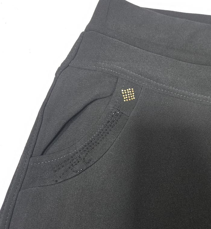 Лосини брючні "Ластівка" 5096-3 на хутрі + спереду і ззаду кишені, р. 6XL-(54-56), 7XL-(56-58)