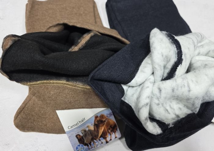 Лосини "Ластівка" А-202-1 щільні з верблюжої вовни /кашемір  з густим начосом, р. 3XL-8XL-(52-58)