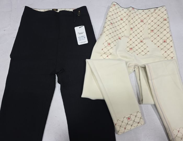 Лосини "Золото" А-9025-1-Р у рельєфний рубчик на збитому плюшевому флісі з коригуючою мембраною та тейпами +з широким поясом утяжкою +з підтяжкою живота та сідниць, р. 2XL/3XL-(48-52) -(чорні)