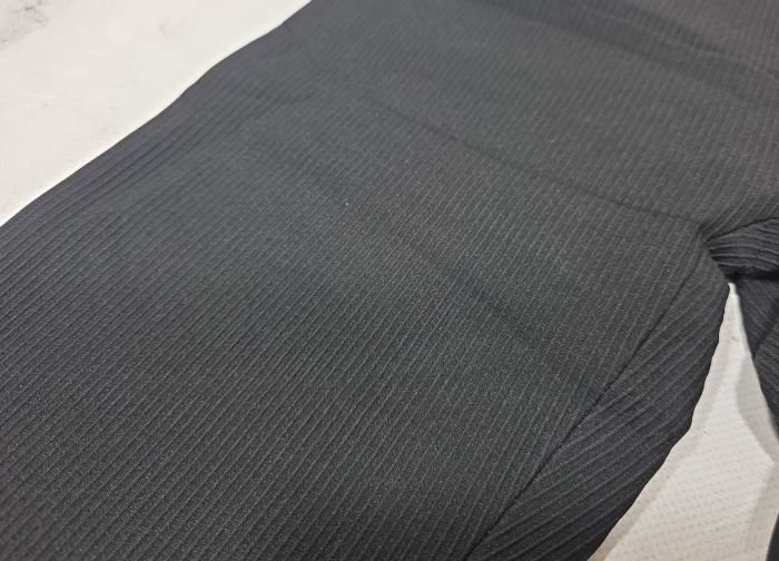 Лосини "Золото" А-9025-1-Р у рельєфний рубчик на збитому плюшевому флісі з коригуючою мембраною та тейпами +з широким поясом утяжкою +з підтяжкою живота та сідниць, р. 2XL/3XL-(48-52) -(чорні)