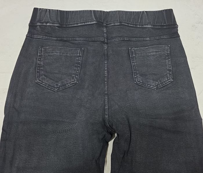 Джеггінси "ЛАСТОЧКА" 4069-3В- джинси-стрейч на байці, верх на резинці +спереду та ззаду кишені, р. 6XL-(50-52), 7XL-(52-54), 8XL-(54-56) -(чорно-сірі) -уп. 1 шт