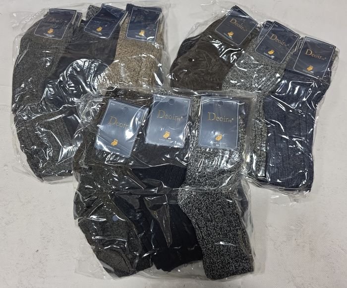 Шкарпетки "Deoiros" Н-101 термо бавовна дитячі, р. 6-8, 8-10, 10-12 років -асорті -(Хлопчик -в'язані меланжеві) -уп. 10 шт