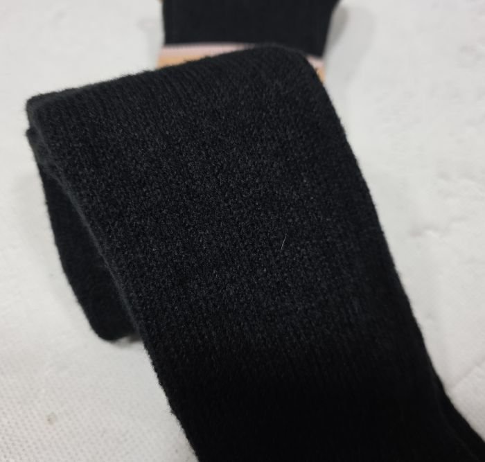 Гольфи / заколінки "Золото" С-547-2 вовняні жіночі, р. 36-41 -(Чорні в рельєфний рубчик) -уп. 12 шт