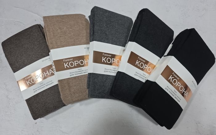 Колготки "Корона" KW-1001-1 /42-48- кашемірові з формою п'яти, позаду 1 шов