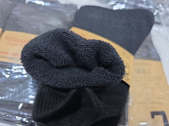 Шкарпетки "Tafinceva" В-939-1-ж собача шерсть на махрі жіночі, р. 36-41 -(Чорні/ високі -жін.) -уп. 10 шт