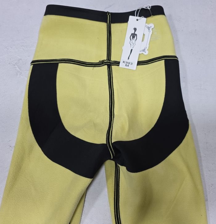 Лосини "ALIA" К-983 гладкі на збитому хутрі з коригуючою мембраною та тейпами +з широким поясом утяжкою та з підтяжкою живота та сідниць, р. M-(40-42), L-(42-44), XL-(44-46), 2XL-(46-48), 3XL-(48-50) -(чорні) -уп. 1 шт