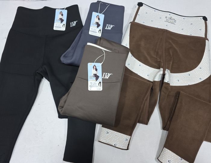 Лосини "Шугуан" F-911 гладкі на збитому хутрі з коригуючою мембраною та тейпами +з широким поясом утяжкою +з підтяжкою живота та сідниць, р. L-(40-46), 2XL-(44-50), 2XL/3XL-(48-52)