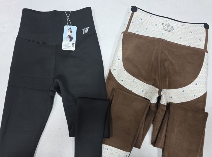 Лосини "Шугуан" F-911 гладкі на збитому хутрі з коригуючою мембраною та тейпами +з широким поясом утяжкою +з підтяжкою живота та сідниць, р. L-(40-46), 2XL-(44-50), 2XL/3XL-(48-52)