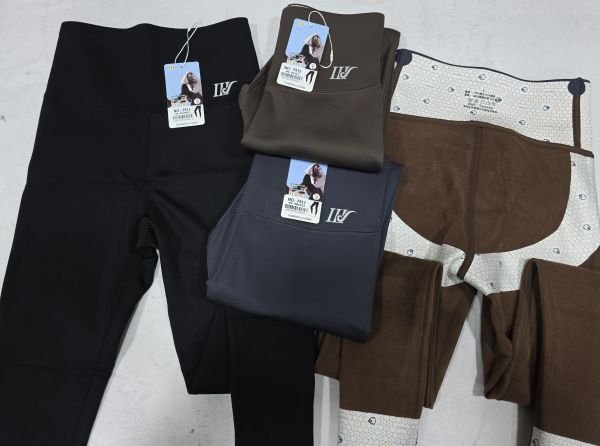 Лосини "Шугуан" F-912 гладкі на збитому плюшевому флісі з коригуючою мембраною та тейпами +з широким поясом утяжкою +з підтяжкою живота та сідниць з пуш-ап ефектом (Push-up), р. L-(40-46), XL-(42-48), 2XL-(44-50), 2XL/3XL-(48-52) 