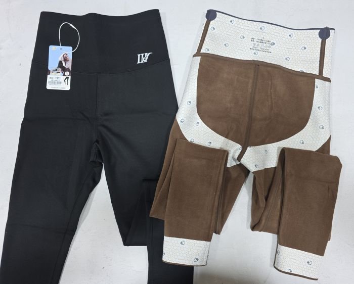 Лосини "Шугуан" F-912 гладкі на збитому плюшевому флісі з коригуючою мембраною та тейпами +з широким поясом утяжкою +з підтяжкою живота та сідниць, р. L-(40-46), XL-(42-48), 2XL-(44-50), 2XL/3XL-(48-52) 