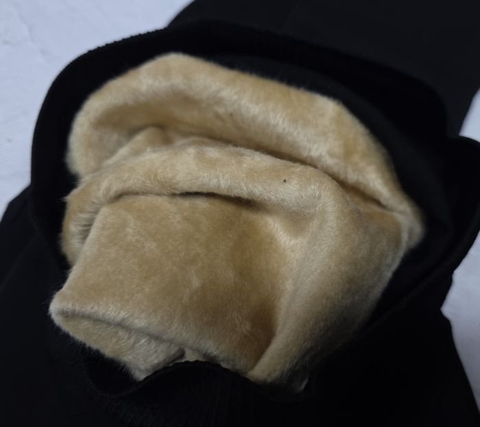 Колготки "Корона" KW-2004-3 /42-48 еластичні на товстому хутрі норки кашеміру до стопи, зверху підтримуючі трусики з ефектом push-up -(чорні)