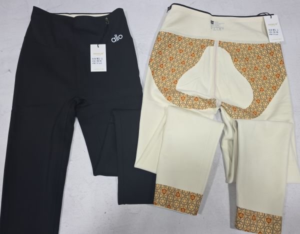 Лосини "Kenalin" W-5-1 гладкі на збитому плюшевому флісі з коригуючою мембраною та тейпами +з широким поясом утяжкою +з підтяжкою живота та сідниць з пуш-ап ефектом (Push-up), р. XXS/XS-(42-46), L/XL-(46-50), 2XL/3XL-(48-52) -(чорні)