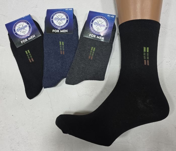 Шкарпетки "Дукат-FOR MEN" С419-1 стрейч "класика" чоловічі -(синя етикетка) р. 41-45 -(асорті -однотонні +збоку вишивка -стрейч)- уп. 12 шт