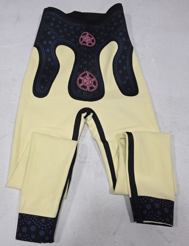 Лосини "Clover" В-9975-О еластичні на збитому флісі з коригуючою мембраною та тейпами +з підтяжкою живота та сідниць, р. XL-(48-50) -чорні