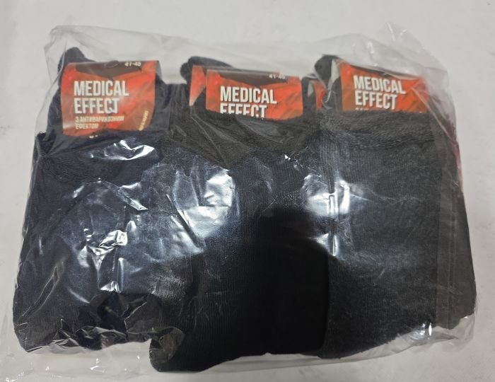 Шкарпетки "Дукат -Medical Effect" 3338-02 махрові чоловічі "Без резинки" р. 41-45 -асорті -(Махра -б/р -однотонні -чол.) -уп. 12 шт.