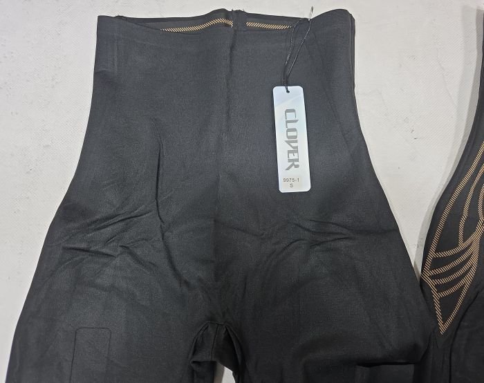 Лосини "Clover" 9975-1 демі гладкі корсетного типу з посиленою коригуючою мембраною та з тейпами +з широким поясом утяжкою +з підтяжкою живота та сідниць, р. М-(44-46), L-(46-48), XL-(48-50) -(чорні)