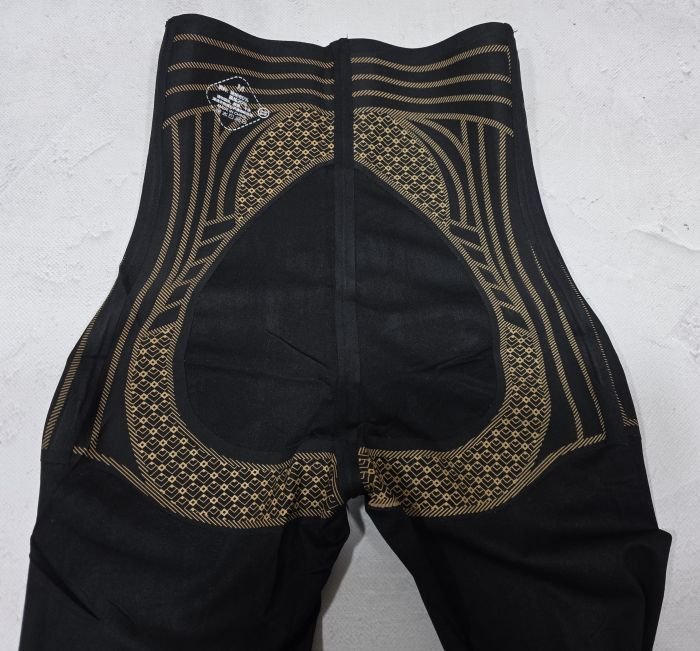 Лосини "Clover" 9975-1 демі гладкі корсетного типу з посиленою коригуючою мембраною та з тейпами +з широким поясом утяжкою +з підтяжкою живота та сідниць, р. М-(44-46), L-(46-48), XL-(48-50) -(чорні)