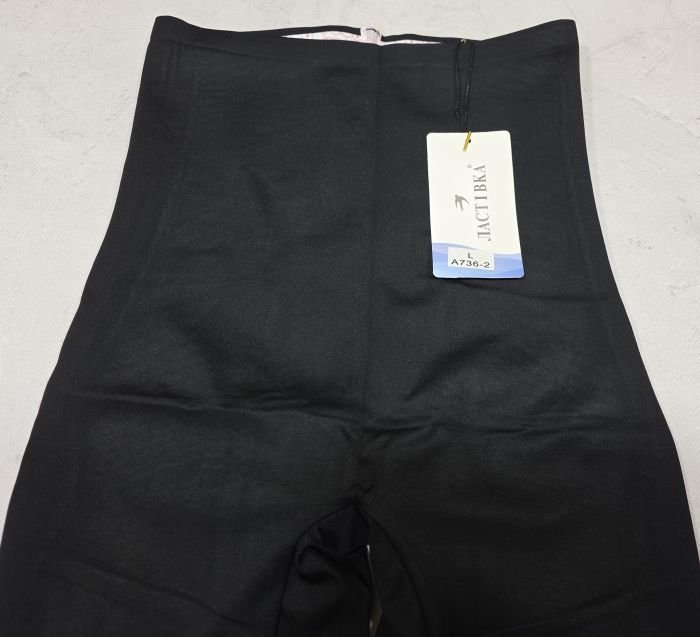 Лосини "Ластівка" А-736-2 демі гладкі із завищеною талією +з коригуючою мембраною та з тейпами +з чіпами, з широким поясом утяжкою +з підтяжкою живота та сідниць, р. М-(42-46), L-(44-48), XL-(46-50) -(чорні)