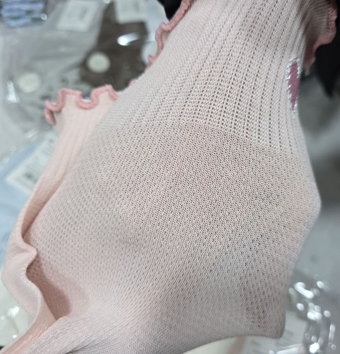 Шкарпетки "Корона" CY-537-2 сітка /cotton підліткові р. 32-37 -асорті -(Дівчинка -однотонні +збоку на резинці в рубчик серце +хвиляста окантовка на резинці) -уп. 10 шт