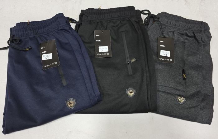 Спортивні штани "Black Cyclone" WK-2810 чоловічі трикотажні (на манжеті), р. M, L, XL, 2XL, 3XL -ростовка 5 шт