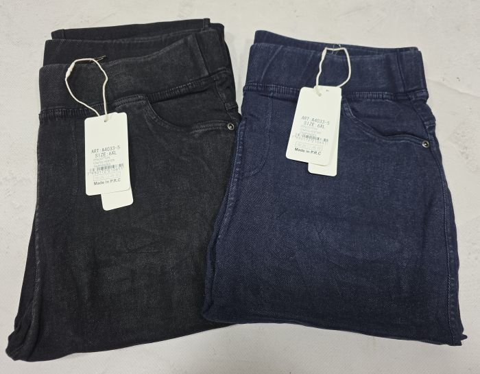 Джеггінси "ЛАСТОЧКА" 4033-5 джинси стрейч +спереду та ззаду кишені, р. 6XL-(52-54), 7XL-(54-56), 8XL-(56-58) -уп. 1 шт