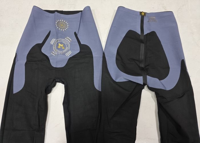 Лосини "Золото" А-7012-1 демі гладкі з коригуючою мембраною та тейпами +з широким поясом утяжкою +з підтяжкою живота та сідниць з пуш-ап ефектом (Push-up) р. XXS/XS-(42-46), S/M-(44-48), L/XL-(46-50), 2XL3XL-(48-52) -(чорні)