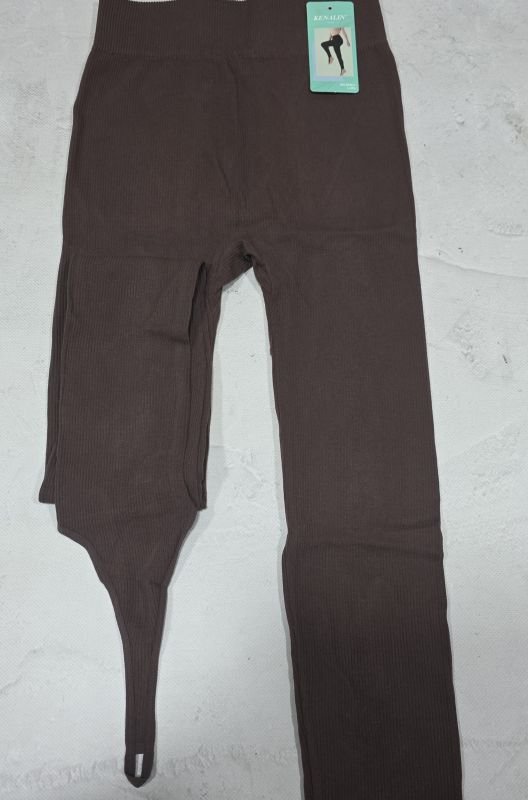 Лосини "Kenalin" 0920-3 безшовні у рубчик +зі штрипкою через палець, р. L/4XL-(42-48)