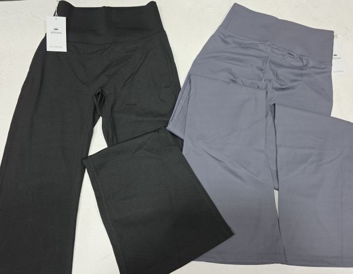 Лосини "Корона" KW-2505 кльош з еластичної гладкої тканини дайвінг +з широким поясом, р. М-(42-46), L-(44-48), XL-(46-50), 2XL-(48-52) -уп. 1 шт