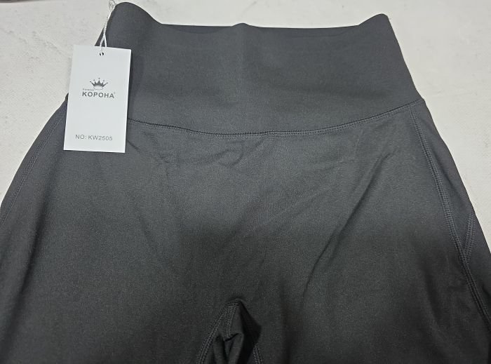 Лосини "Корона" KW-2505 кльош з еластичної гладкої тканини дайвінг +з широким поясом, р. М-(42-46), L-(44-48), XL-(46-50), 2XL-(48-52) -уп. 1 шт