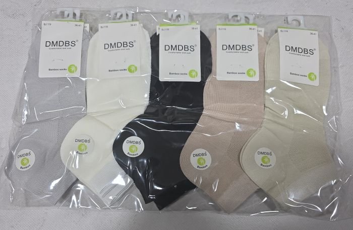 Шкарпетки "DMDBS" BJ:119 сітка /бамбук жіночі, р. 36-41 -асорті -(сіточка /короткі -однотонні -BJ-119) -уп. 10 шт