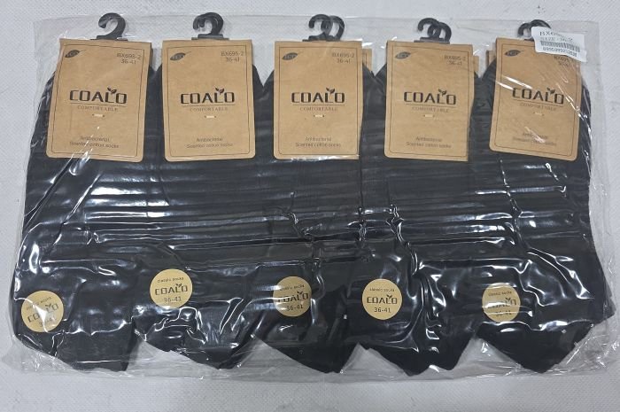 Шкарпетки "COALO" BХ-695-2 сітка жіночі ароматизовані, р. 36-41 -(Сіточка -чорні короткі) - уп. 10 шт