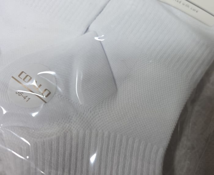 Шкарпетки "Coalo" ВY-7200-1 сітка/cotton жіночі, р. 36-41 -(Сіточка -білі /укорочені +з широкою гумкою в рубчик +посередині резинка фіксатор) -уп. 10 шт