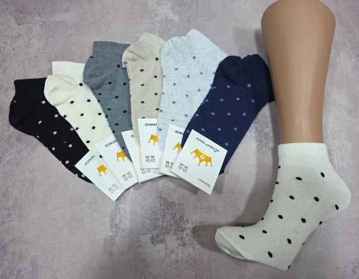 Шкарпетки Житомир "Limerence" 403-84 стрейч жіночі, р. 36-40 -асорті -(Укорочені / у горошок +укорочена гумка у дрібний рубчик -стрейч) -уп. 12 шт