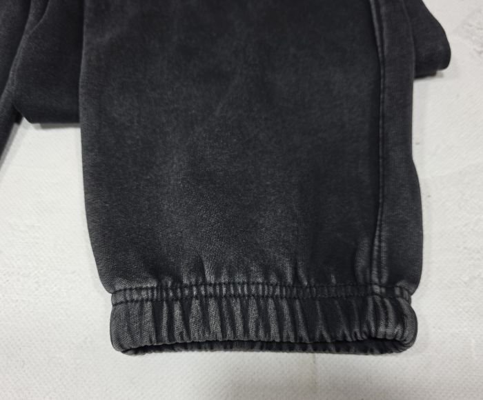 Прогулянкові штани "Ластівка" А-2116-1 трикотажні з ефектом варки та потертостей, низ на манжеті резинці, верх на плоскій резинці +з боків кишені, р. 5XL-(44-48), 6XL-(46-50), 7XL-(48-52) , 8XL-(50-54), 9XL-(52-56), 10XL-(54-58) -(чорно-сірий мікс)