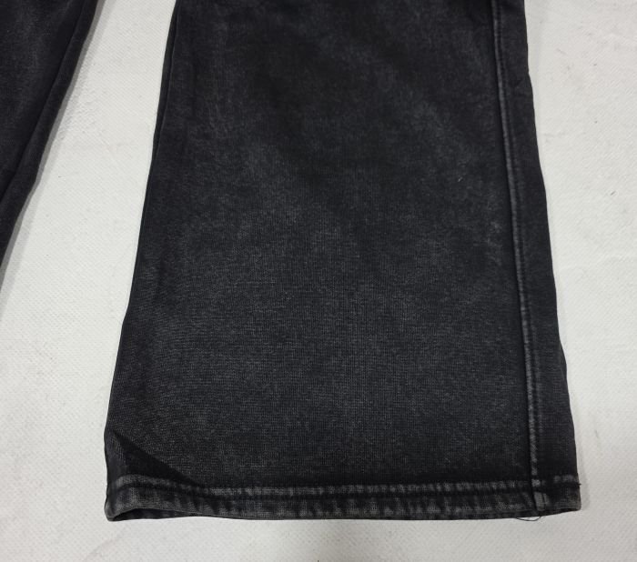 Прогулянкові штани "Ластівка" А-2116-3 трикотажні з ефектом варки та потертостей, з прямим низом, верх на плоскій резинці +з боків кишені, р. 5XL-(44-48), 6XL-(46-50), 7XL-(48-52) , 8XL-(50-54), 9XL-(52-56), 10XL-(54-58) -(чорно-сірий мікс)