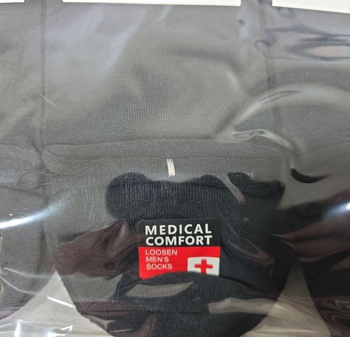 Шкарпетки "Корона" A-1071-3 стрейч /бамбук "Медичні без гумки +" чоловічі, р. 41-47 -чорні -(Без резинки /високі -однотонні із закрученим верхом -чол.) -уп. 10 шт.